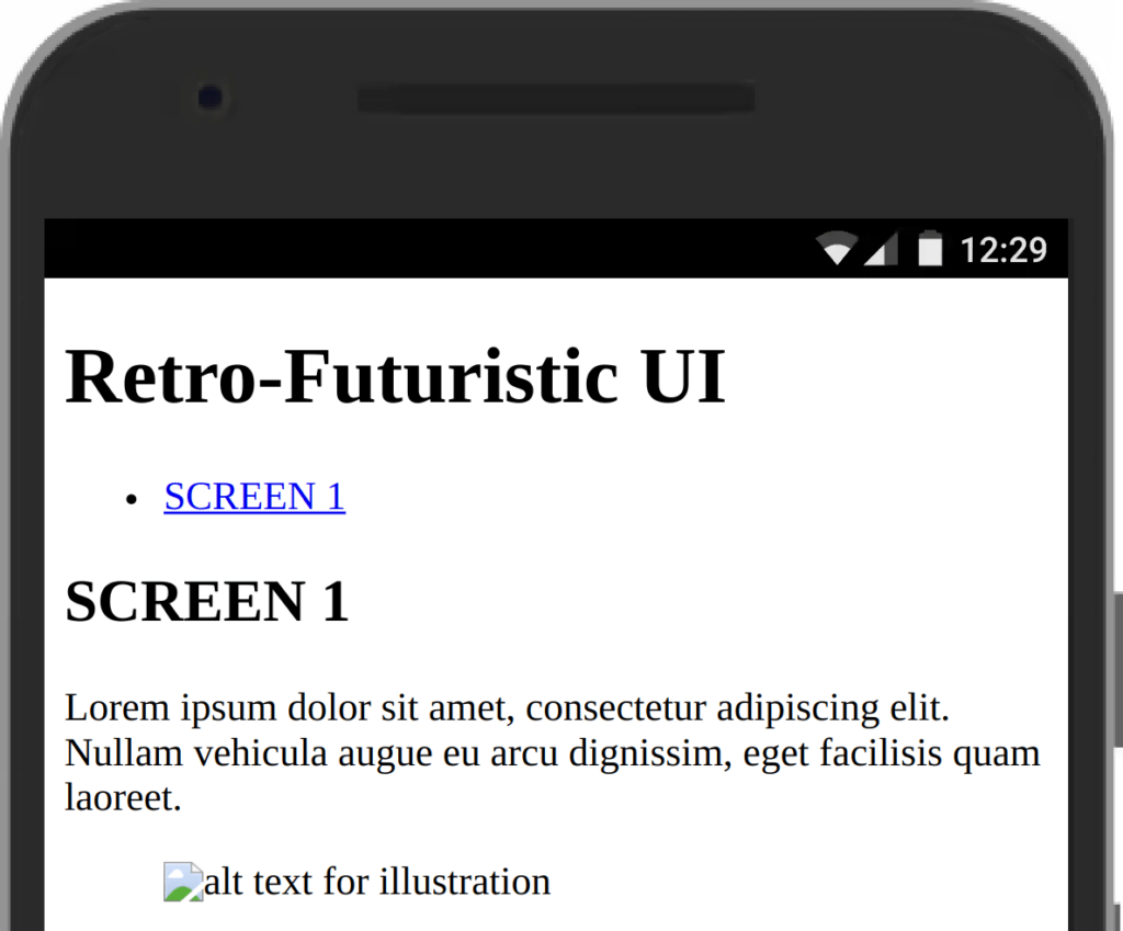 Retro-Futuristic UI